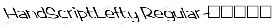 HandScriptLefty Regular字体转换